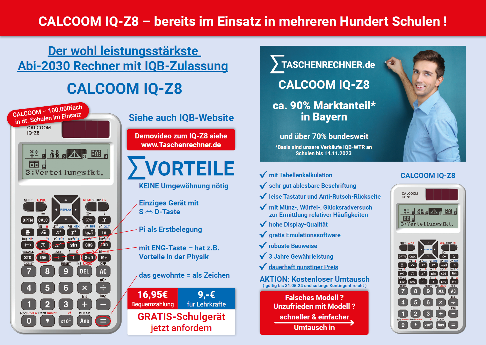 Der aktuelle Calcoomflyer