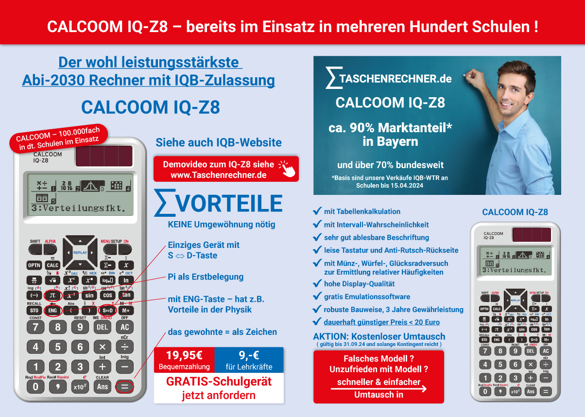 Der aktuelle Calcoomflyer